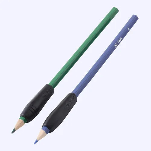 Vista 9 de Mr. Pen - Empuñaduras para lápices y bolígrafos, paquete de 12, color negro, empuñaduras para lápices para adultos, empuñaduras de goma