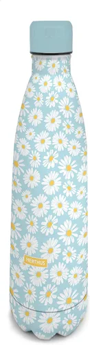 Vista 14 de NERTHUS FIH 712 - Botella aislada de doble pared para diseño frío y caliente, acero inoxidable, 11.8 fl oz, sin BPA, 18/8, color azul bebé