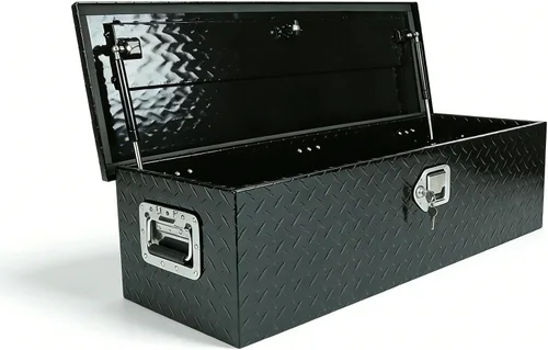 Vista 20 de Caja de herramientas de aluminio de 36 pulgadas, caja de herramientas de 5 bares, caja de herramientas de almacenamiento Orgainzer con pestillo