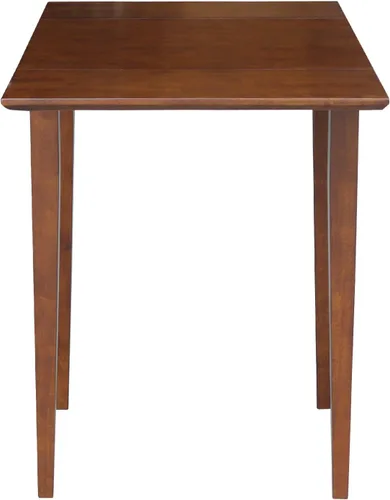 Vista 7 de IC International Concepts Mesa de madera maciza, 36 pulgadas, sin terminar Espresso