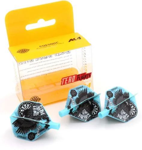 Vista 16 de CUESOUL TERO AK4 Plumas para dardos Forma estándar/Forma escudo/Forma diamante