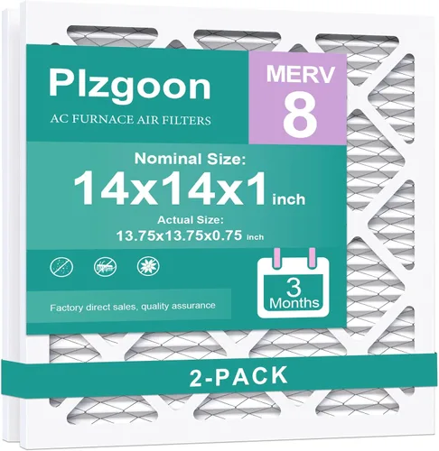 Vista 18 de Filtros de Aire 10x10x1 MERV 8 MPR 600 Paquete de 4 Filtros Plisados para Hogar HVAC AC Calefacción Filtros de Aire Acondicionado para Casa Oficina