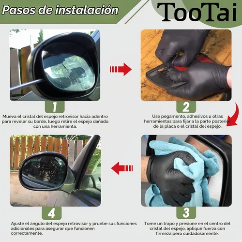 Vista 5 de Espejo lateral del conductor, compatible con vehículos Ford, Mustang 1994-2004, sin calefacción, sin placa trasera