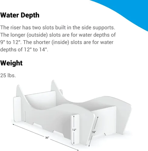 Vista 3 de Aqua Outdoors - Tumbona para piscina (beige)