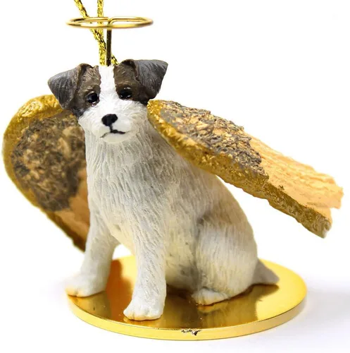 Vista 12 de Conversation Concepts Adorno navideño: Chihuahua, pelo largo 19-Dorado