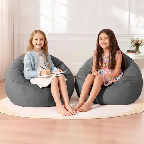 Vista 77 de Homguava - Sillón puff de 3 pies Sillón estilo puff grande de 3 pulgadas con relleno de espuma viscoelástica, sofá suave con funda de terciopelo