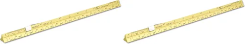 Vista 12 de Alumicolor Regla Métrica de Bolsillo para Arquitecto de Aluminio, 15CM, Negro