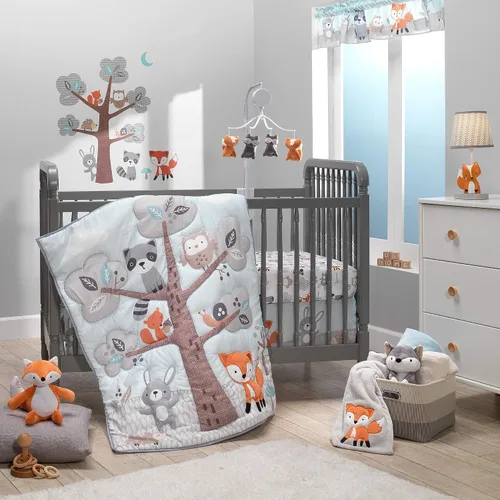 Vista 3 de Bedtime Originals Calcomanías de pared Woodland Friends, multicolor