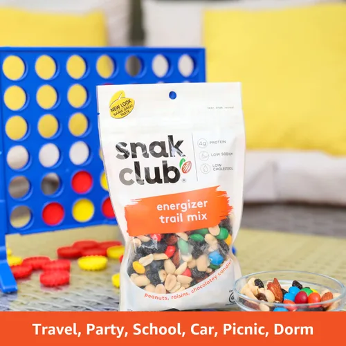 Vista 6 de Snak Club Energizer Trail Mix, sin gluten, 1 libra (paquete de 6)