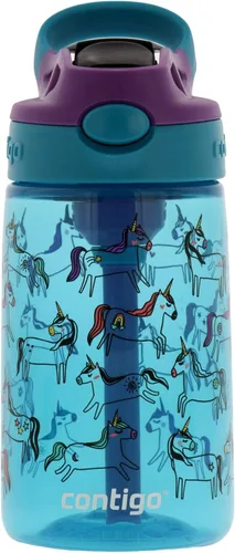 Vista 46 de Contigo Aubrey - Botella de agua para niños, paquete de 2, 20 onzas, azalea/jade y frambuesa azul. Azalea, tapa a prueba de derrames, apta