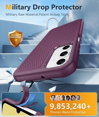 Vista 922 de FNTCASE Funda para iPhone 17 Pro: Fundas delgadas translúcidas de color azul claro compatibles con MagSafe, protección completa de la cámara