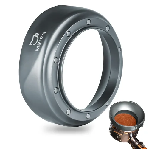 Vista 10 de MEION Embudo dosificador para portafiltros de 2.008 in, embudo dosificador magnético de café con 10 imanes de neodimio, accesorios para herramientas