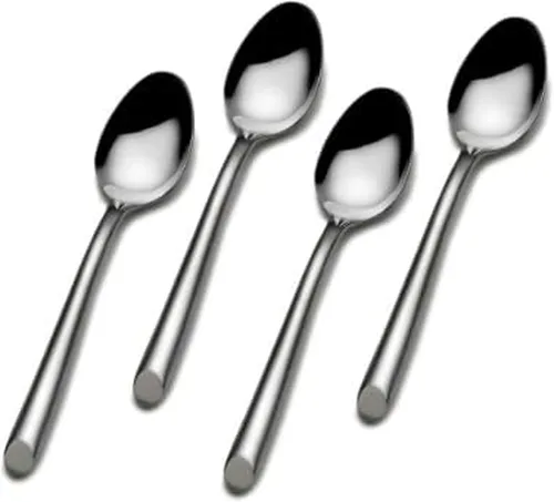 Vista 2 de Towle Living Wave - Cuchara para bebidas de acero inoxidable, juego de 4
