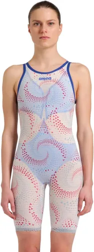 Vista 8 de Arena Women's Open-Back Powerskin Carbon Air2 Kneeskin Racing Suit Negro/Negro/Oro