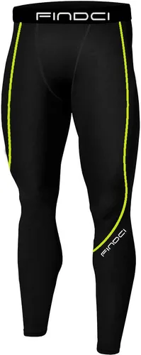 Vista 4 de Conjunto deportivo para hombre, camiseta de compresión y pantalones ajustados para la piel, manga larga, secado rápido, para gimnasio, yoga, Negro