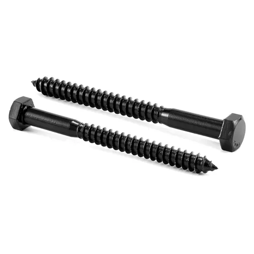 Vista 13 de Tornillos de rezago de cabeza hexagonal de 1/4" x 2", 20 piezas, acero inoxidable 304 18-8, rosca parcial, tornillos para madera de cabeza