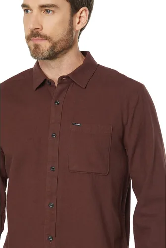 Vista 3 de Volcom Camisa Caden Solid de manga larga con botones para hombre
