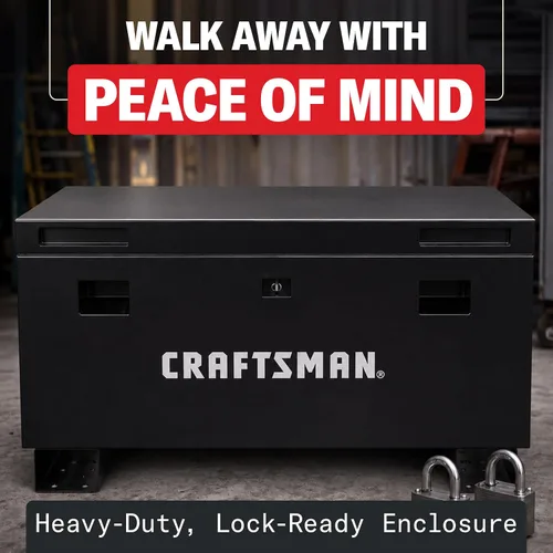 Vista 3 de Craftsman - Caja de trabajo de 45 pulgadas, resistente a la intemperie Negro