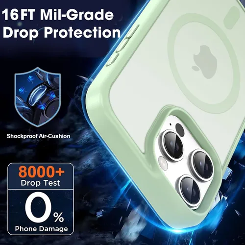 Vista 171 de MOCCA - Funda magnética resistente para iPhone XR de 6.1 pulgadas, compatible con MagSafe, funda con protección contra caídas de grado militar