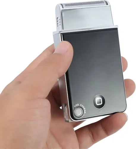 Vista 6 de Sonew Afeitadora eléctrica recargable para hombre, recortadora de barba para rostro, nariz y orejas, con cargador USB