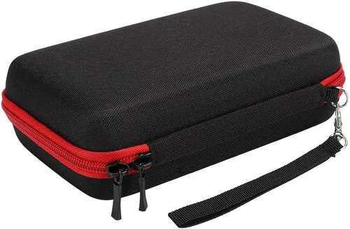 Vista 3 de Bolsa de almacenamiento compacta para hombre con correa de mano, fácil de almacenar QP2520/90/70 (negro rojo)