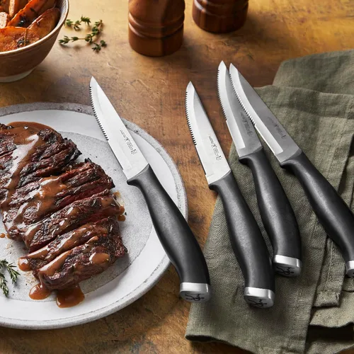 Vista 5 de HENCKELS Silvercap - Juego de 4 cuchillos para carne, acero inoxidable