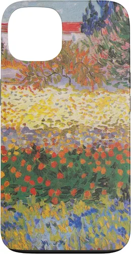 Vista 7 de iPhone 16 Vincent Van Gogh - Jardín floreciente con camino - caso de Arles