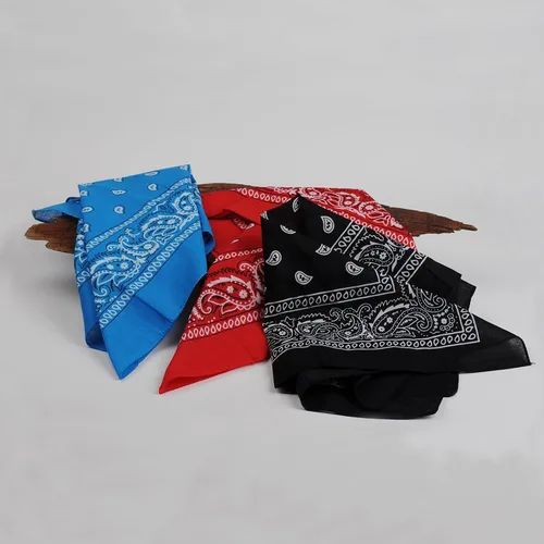 Vista 7 de BSLINO Bandanas 22 X 22 pulgadas 100% algodón novedad impresión de doble cara Paisley Cowboy Bandana Party Favor bufanda diadema pañuelos, Paisley