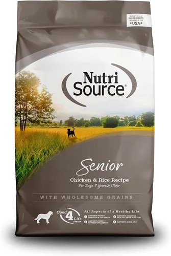 Vista 9 de NutriSource Alimento seco para perros mayores, pollo y arroz, 4 libras