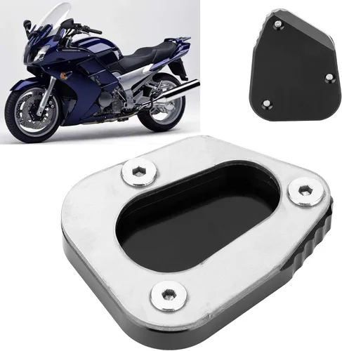 Vista 5 de Qiilu Soporte lateral para ampliar el soporte, soporte de extensión de pie para FJR1300 FJR1300A/AS
