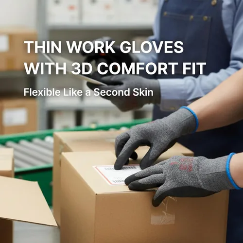 Vista 6 de DEX FIT Nitrile Work Gloves FN330,Stretch Fit, Touchscreen, Power Grip in Wet & Oily Conditions, Men & Women