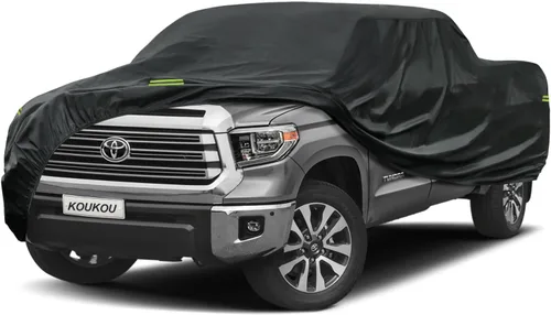 Vista 11 de KouKou Funda impermeable para automóvil para todo tipo de clima, 7 capas para automóviles con cremallera, ajuste universal para sedán, Honda Civic
