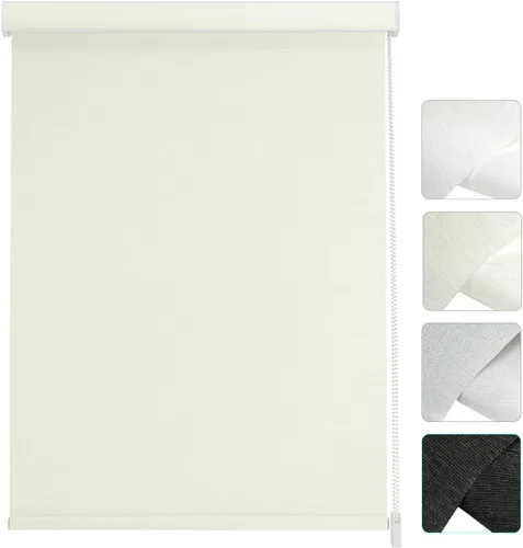 Vista 18 de Changshade Cortinas enrollables de tamaño personalizado con cordón, persianas enrollables para ventanas con filtro de luz y aislamiento térmico