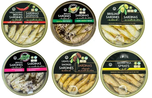 Vista 9 de Grilled Catch Wild Caught Brisling Sardinas en aceite de oliva con condimento de Provenza, latas de 5.6 onzas (paquete de 3)