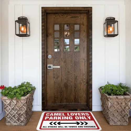 Vista 4 de Welcome Mat Outdoor Funny Camel Lovers Parking Only Rug Bar Decor for Home Mat Shoes (Size : 65X90CM)