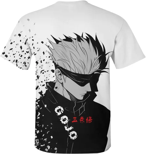 Vista 2 de Camiseta de anime para hombres y mujeres camiseta de manga corta con estampado 3D disfraz de cosplay para adultos y jóvenes