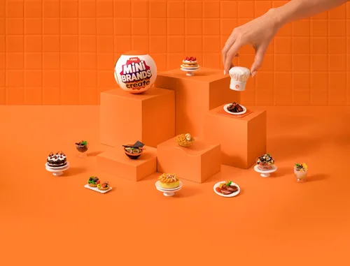 Vista 5 de Master Chef Mini Brands Series 1 (paquete de 2) - Colecciona y crea 11 platos MasterChef, juego de resina de bricolaje, coleccionable no comestible