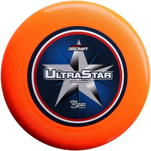 Vista 6 de Discraft USA Ultimate Center Print Super Color Ultra-Star 6.17 oz Ultimate Flying Disc Blanco