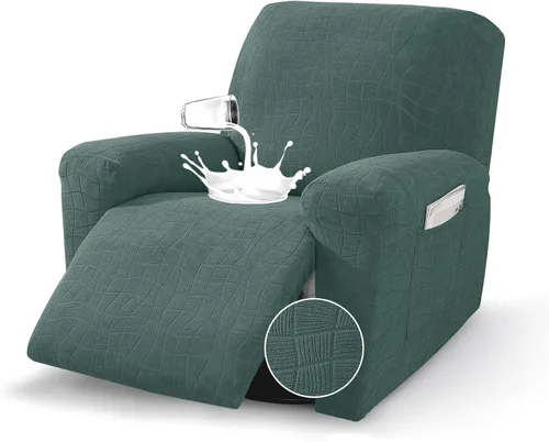 Vista 18 de MAXIJIN Fundas impermeables para sillas reclinables pequeñas de 3 piezas, fundas reclinables que se mantienen en su lugar, fundas reclinables Lazy