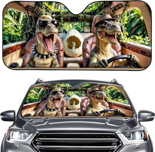 Vista 11 de SEANATIVE Parasol divertido para parabrisas de automóvil, protección contra rayos UV, protector de ventana delantera, diseño de ojos enojados