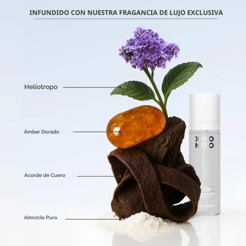 Vista 4 de XMONDO Protector térmico Hair Forcefield: protege, estiliza, brillo Protege hasta 500 °F y reduce el tiempo de secado