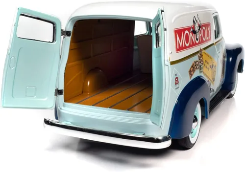 Vista 5 de Auto World Monopoly 1948 Chevrolet Panel Delivery w/Resin Figura 1:18