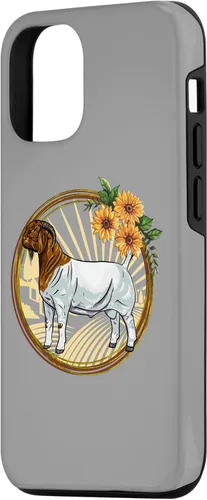 Vista 2 de Funda con borde de girasol para iPhone 15 Meat Goat Boer Buck