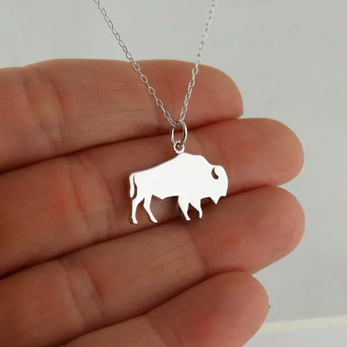 Vista 7 de FashionJunkie4Life Collar con dije de animal de plata esterlina para mujer