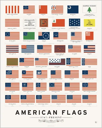 Vista 7 de Pop Chart Declaración de Independencia diagramada Póster artístico de 16 x 20 pulgadas Infografía legible del documento fundacional de Estados