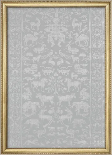 Vista 106 de MUDECOR Lienzo enmarcado prémium para pared, pinos nevados en bosque de invierno, ilustraciones modernas, arte contemporáneo, escénico, divertido