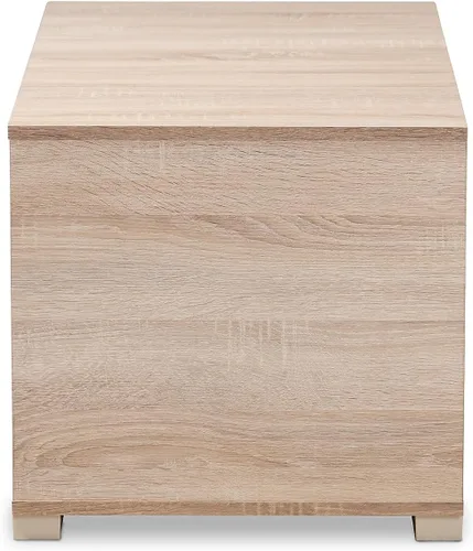 Vista 4 de Baxton Studio Jasper 157-9543-HiT - Funda para caja de arena para gatos, roble