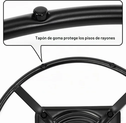 Vista 4 de Frassie Silla reclinable de 20 pulgadas con anillo giratorio de repuesto
