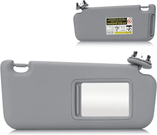 Vista 10 de Visera parasol beige para Toyota RAV4 2006-2013, parasol con luz de tocador de repuesto 74320-42501-B2