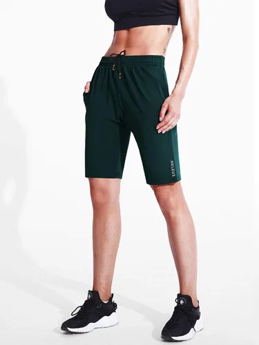Vista 41 de NELEUS Pantalones cortos de correr ligeros para mujer, pantalones cortos atléticos de entrenamiento para yoga con bolsillo